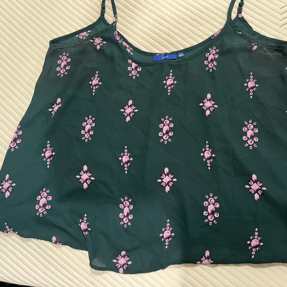 Apt. 9 Teal Top with Lavender Accents